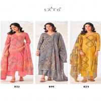 Sarg Zerina Wholesale Pure Cotton Lawn With Handwork Salwar Suits