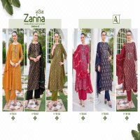 zarina vol 8 by alok viscose rayon hit design pakistani salwar suit
