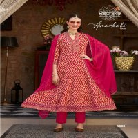 radhika lifestyle anarkali vol 5 rayon readymade big size classic 3pcs dress