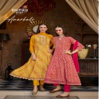 radhika lifestyle anarkali vol 5 rayon readymade big size classic 3pcs dress