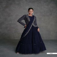sayuri designer jugni Nx exclusive party wear organza silk full stitch 3pcs dress