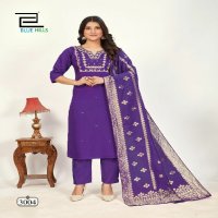 Blue Hills Raashi Vol-3 Wholesale Roman Silk With Inner 3 Piece Suits
