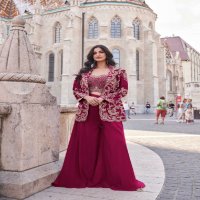 sayuri designer jannat gold Pro fully stitch silk exclusive plazzo 3pcs dress every occasion