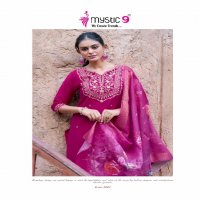 Mystic 9 Fiza Vol-3 Wholesale Premium Quality Bangalore Silk Straight Top With Bottom And Dupatta