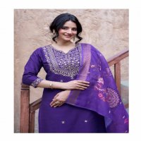 Mystic 9 Fiza Vol-3 Wholesale Premium Quality Bangalore Silk Straight Top With Bottom And Dupatta