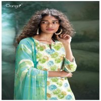 Ganga Hani S3252 Wholesale Cotton Printed With Embroidery Salwar Suits