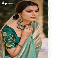 LT Fabrics Utopia Wholesale Malai Silk With Fancy Contrast Blouse Festive Sarees