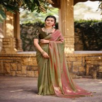 LT Fabrics Utopia Wholesale Malai Silk With Fancy Contrast Blouse Festive Sarees