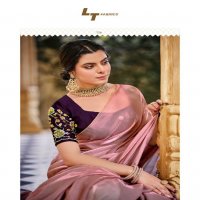 LT Fabrics Utopia Wholesale Malai Silk With Fancy Contrast Blouse Festive Sarees