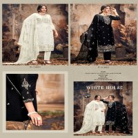 Fourdots White House Wholesale Viscose Organza With Jarkan Work Dress Material