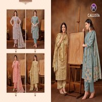 Kala Fashion Callista Wholesale Pure Shimmer Muslin With Embroidery Dress Material