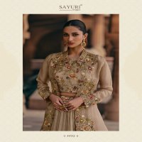 mahotsav Nx by sayuri designer chinon silk embroidered full stitch indo western dress
