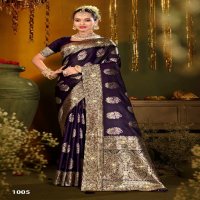 Saroj Gangavati Satin Saroski Vol-1 Wholesale Pure Satin Silk With Heavy Saroski Work Sarees