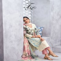 T And M Sanya Wholesale Pure Cotton Lawn With Hand Work Salwar Suits
