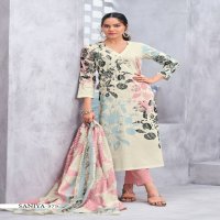 T And M Sanya Wholesale Pure Cotton Lawn With Hand Work Salwar Suits