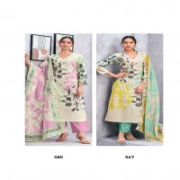 T And M Sanya Wholesale Pure Cotton Lawn With Hand Work Salwar Suits