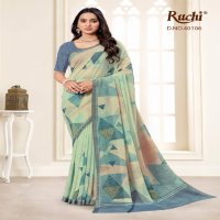 Ruchi Karni Wholesale Pure Georgette Saree with Self Zari Border Sarees