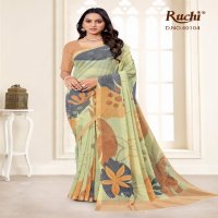 Ruchi Karni Wholesale Pure Georgette Saree with Self Zari Border Sarees