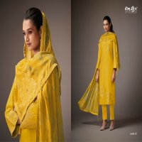 Omtex Somia Wholesale Muslin Jacquard With Handwork Salwar Suits