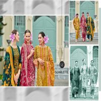 Belliza Scarlette Wholesale Pure Cotton With Embroidery Dress Material