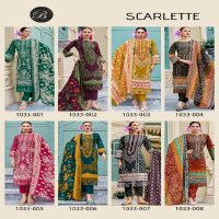 Belliza Scarlette Wholesale Pure Cotton With Embroidery Dress Material