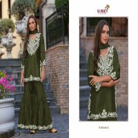 vamika anamika vol 1 chinon fully stitch designer sharara style 3pcs dress