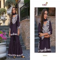 vamika anamika vol 1 chinon fully stitch designer sharara style 3pcs dress