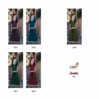 vamika anamika vol 1 chinon fully stitch designer sharara style 3pcs dress