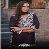 vamika anamika vol 1 chinon fully stitch designer sharara style 3pcs dress