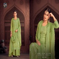 Fourdots Kumkum Wholesale Glass Organza With Khatli Work Dress Material