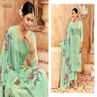 Vishnu Raahat Vol-2 Wholesale Simmer Georgette With Work Dress Material