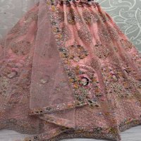 Anjani Art D.no 2821A to 2821D Wholesale Four Side Beautiful Lace and work all over Lehengas