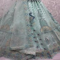 Anjani Art D.no 2823A to 2823D Wholesale Four Side Beautiful Lace and work all over Lehengas