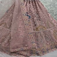 Anjani Art D.no 2823A to 2823D Wholesale Four Side Beautiful Lace and work all over Lehengas