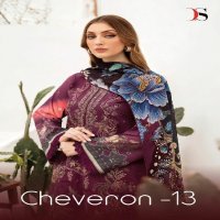 DEEPSY SUITS CHEVERON VOL 13 LATEST PURE COTTON WITH EMBROIDERY WORK PAKISTANI UNSTITCH SUIT