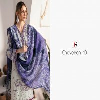 DEEPSY SUITS CHEVERON VOL 13 LATEST PURE COTTON WITH EMBROIDERY WORK PAKISTANI UNSTITCH SUIT