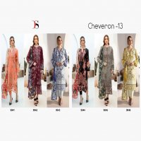 DEEPSY SUITS CHEVERON VOL 13 LATEST PURE COTTON WITH EMBROIDERY WORK PAKISTANI UNSTITCH SUIT