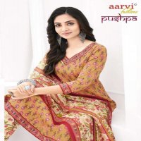 aarvi fashion pushpa vol 1 cotton fully stitch casual anarkali 3pcs dress