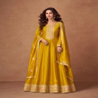 Aashirwad Rashmika Wholesale Premium Silk Free Size Stitched Gowns