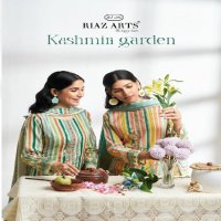 Riaz Arts Kashmiri Garden Wholesale Pure Viscose Cotton With Embroidery Dress Material