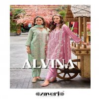 Zaveri Alvina Wholesale Soft Blooming Embroidery Work Readymade Suits