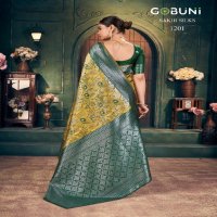 gobuni sakhi silks zari silk stylish look sarees online