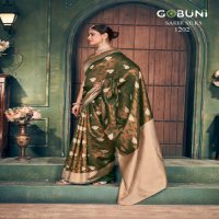 gobuni sakhi silks zari silk stylish look sarees online