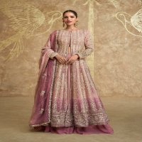 sayuri designer sawaria Gold readymade georgette exclusive gown set