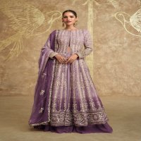 sayuri designer sawaria Gold readymade georgette exclusive gown set