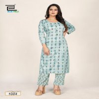Blue Hills Fresh Sip Wholesale Rayon Capsule Print Kurti With Pants