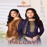 pallavi vol 4 by suryajyoti jam satin hit design unstitch 3pcs dress