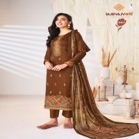 pallavi vol 4 by suryajyoti jam satin hit design unstitch 3pcs dress
