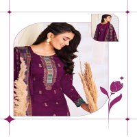pallavi vol 4 by suryajyoti jam satin hit design unstitch 3pcs dress