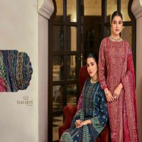 Riaz Arts Bin Saeed Vol-4 Wholesale Pure Cotton With Embroidery Dress Material